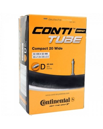 Dętka CONTINENTAL COMPACT 20 Wide DUNLOP (DV) 40mm