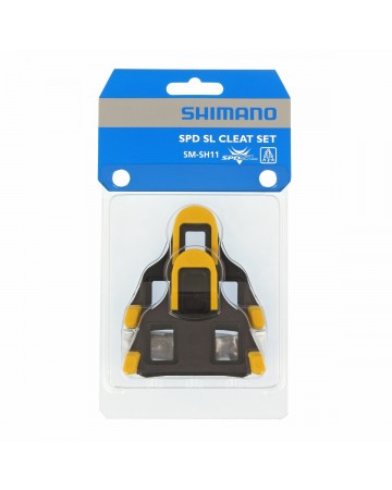 Bloki Pedałów SHIMANO SPD SL SM-SH11 żółte 6 stopniowe szosowe